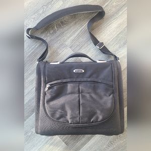 Tumi T3 black nylon designer tech laptop notebook messenger shoulder bag